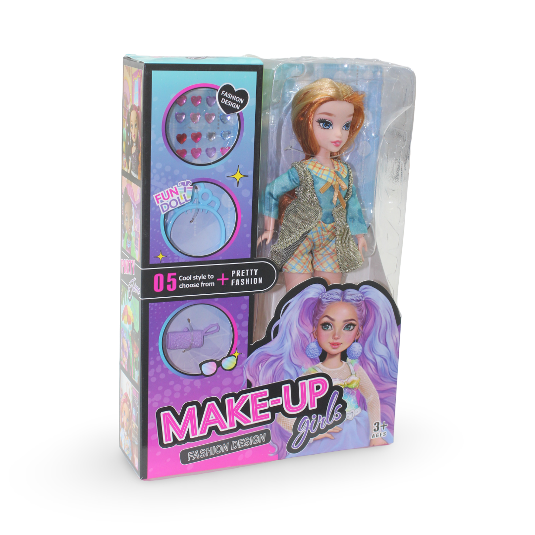 Make-Up Girls Fashion Doll Set