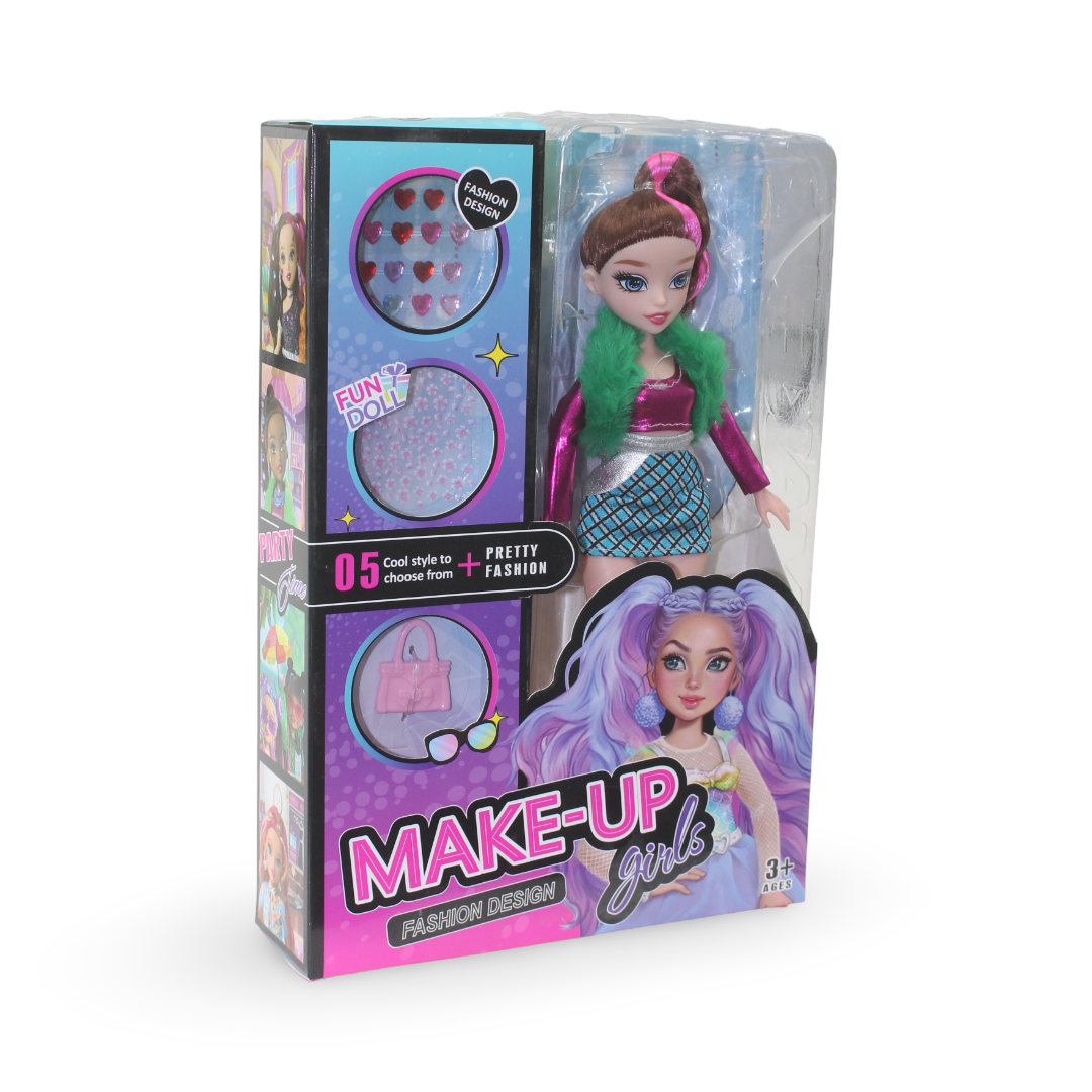 Make-Up Girls fashion Doll Set