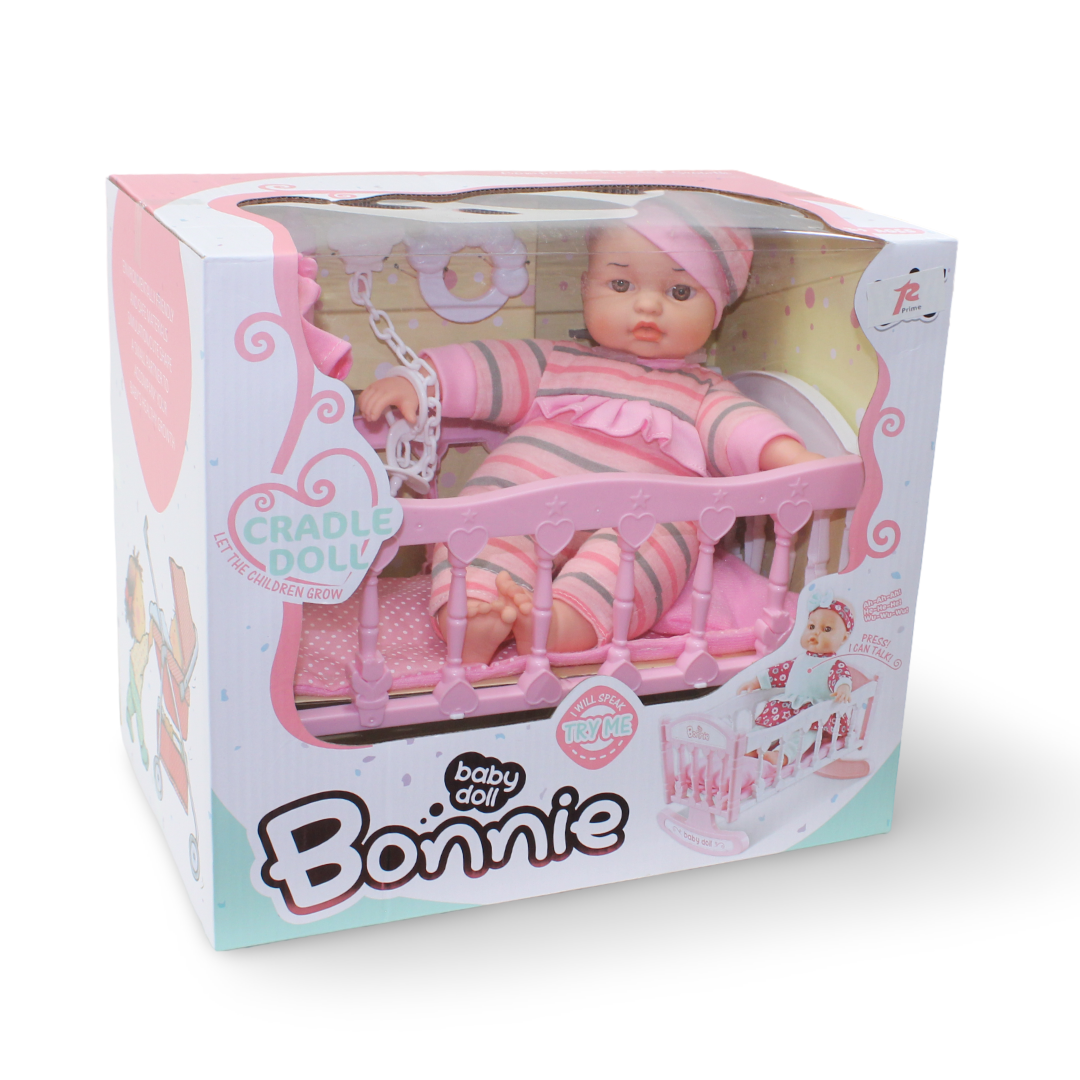Bonnie Baby Doll with Cradle Toy Set