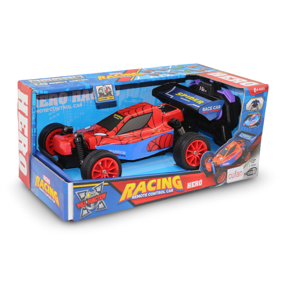 Cufan Hero Racing RC Car – Spider Design with USB Recharge & LED Lights