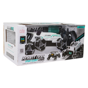 Cufan Stunt Eight-Wheel Robot Dog Remote-Control Toy – White