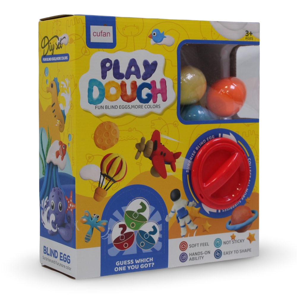 Cufan Play Dough Surprise Blind Egg Set – Fun Modeling Clay for Kids - Toys