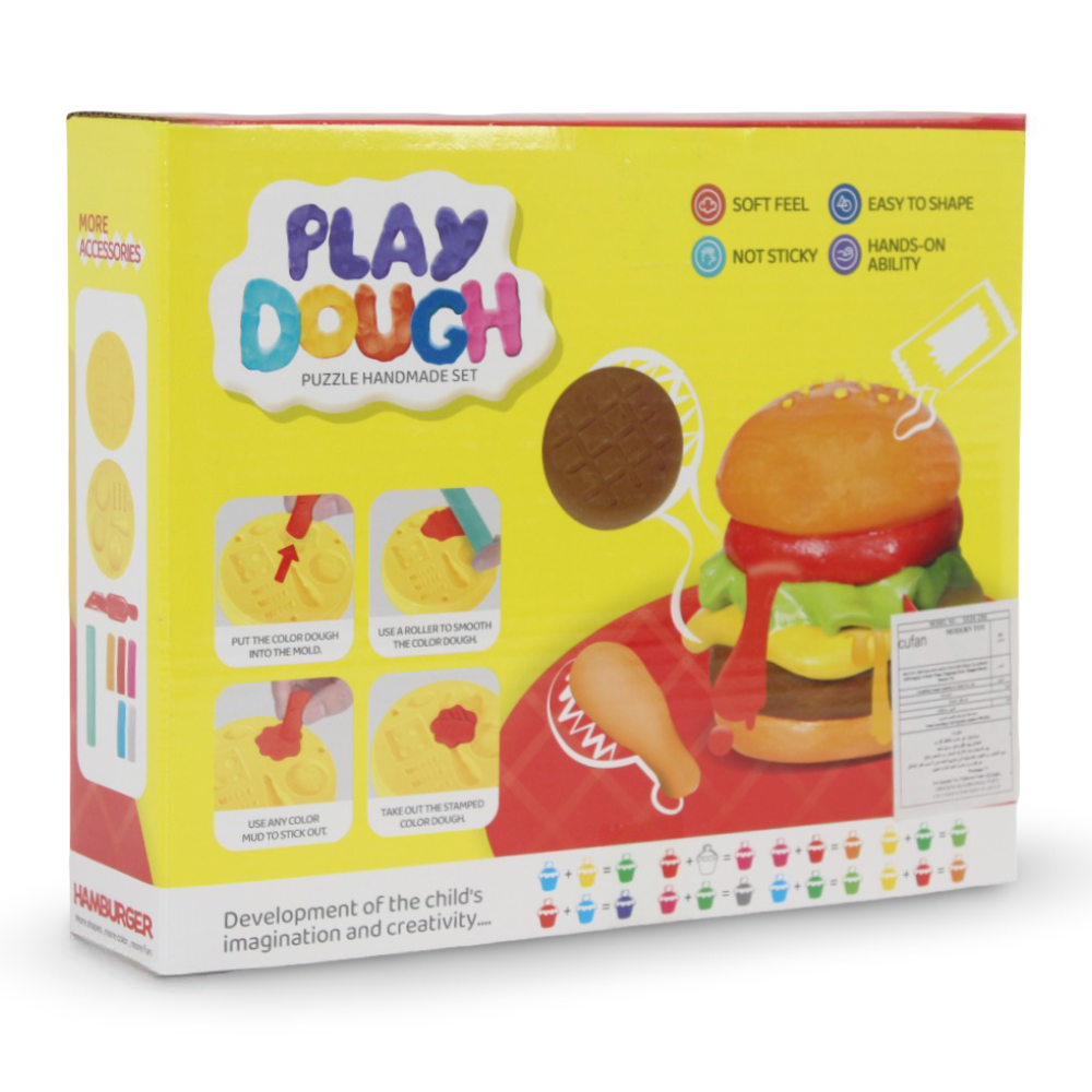 Cufan Play Dough Burger Making Set