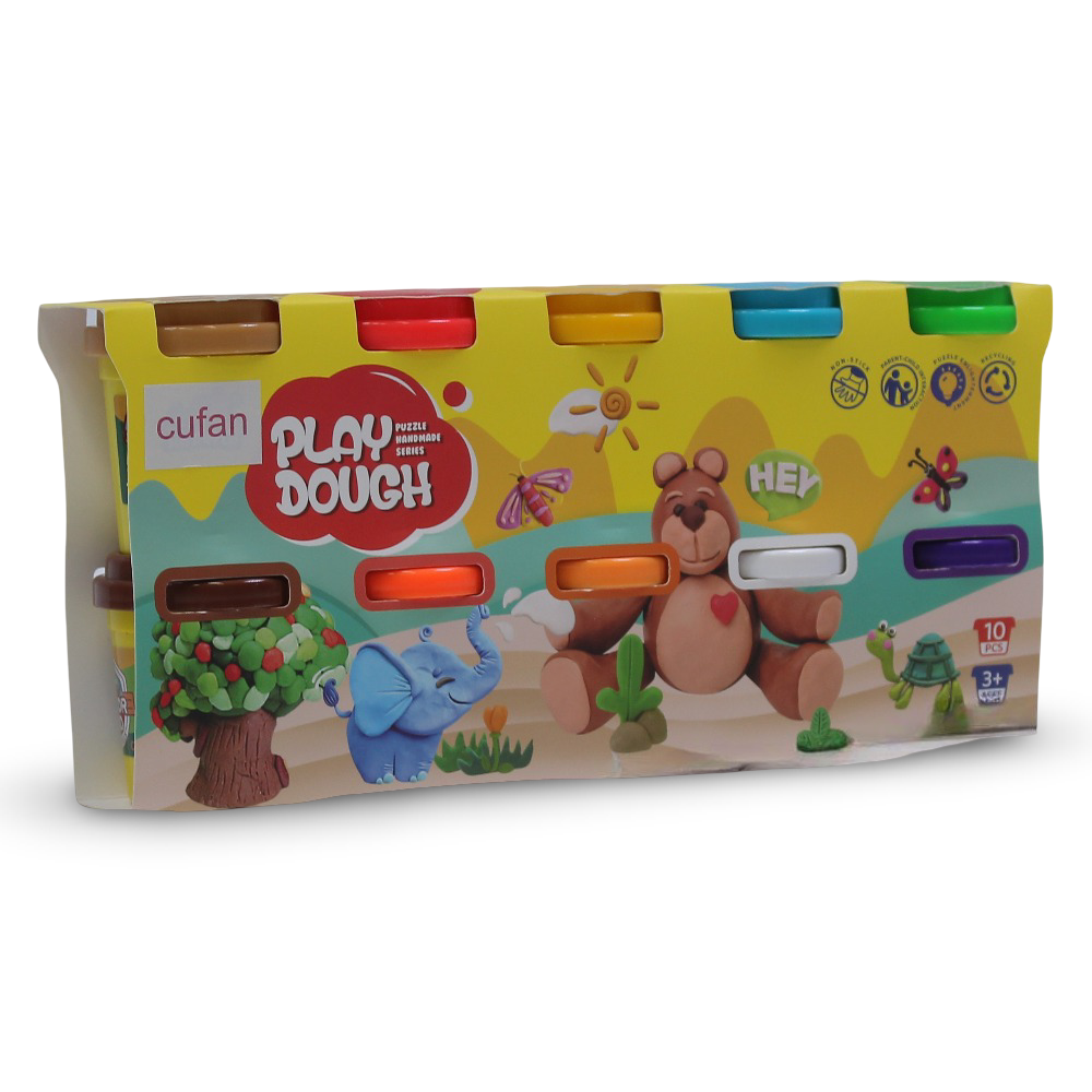 Cufan Play Dough Set – 10 Pieces Colorful Modeling Clay Kit