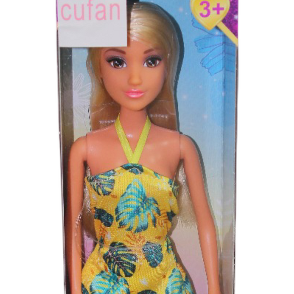 دمية أزياء Cufan Anlily Collection – فستان أصفر
