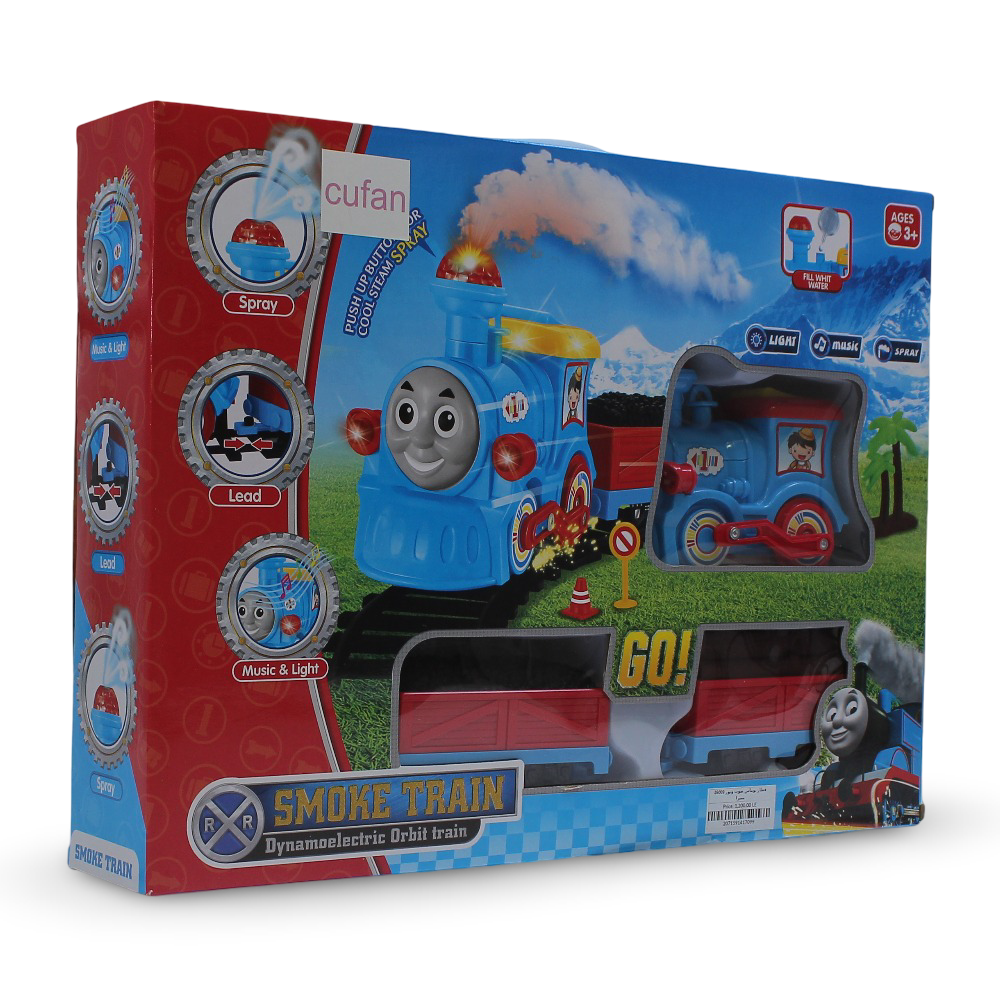 Cufan Thomas Smoke Train Toy – Music, Light & Steam Spray