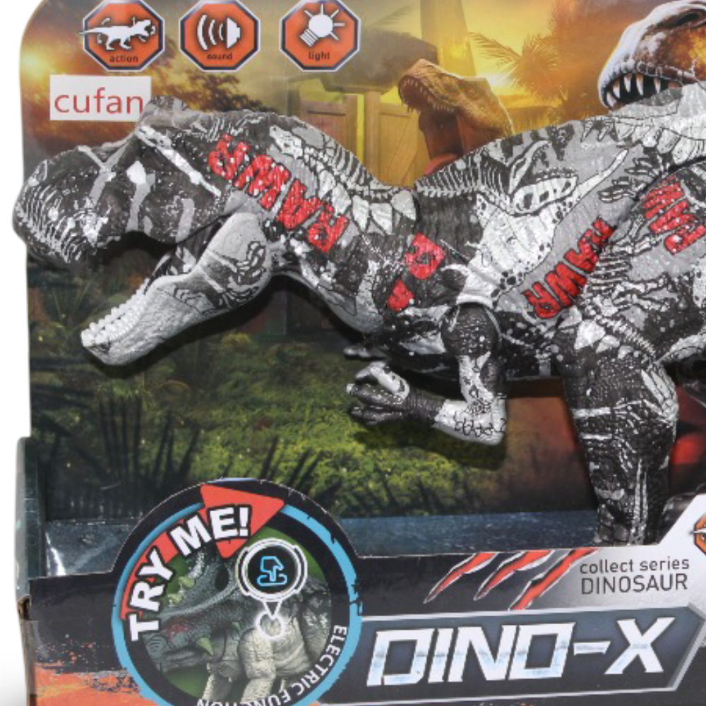 Cufan Dino-X Electric Dino – (Sound & Light) Grey