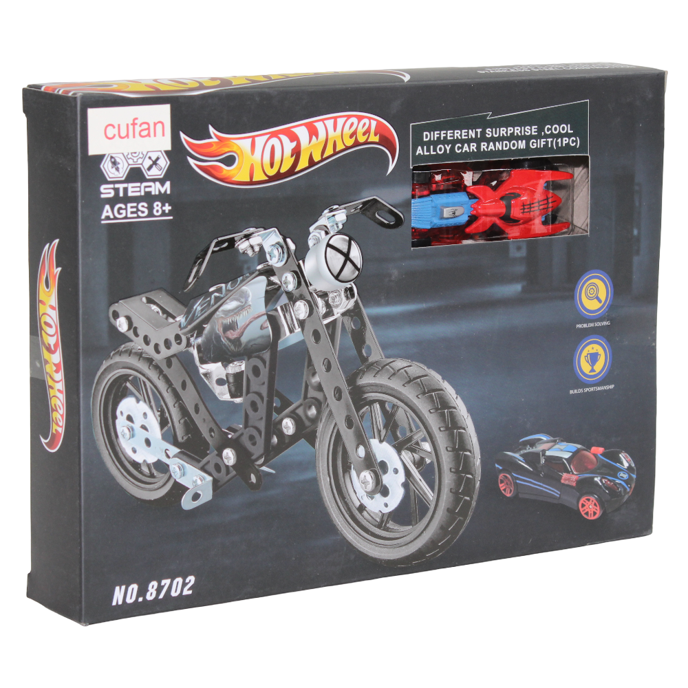 Cufan Hot Wheel Metal Motorcycle with Alloy Car Gift