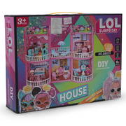 LOL Surprise Dollhouse Playset – 133-Piece DIY Castle Building Set