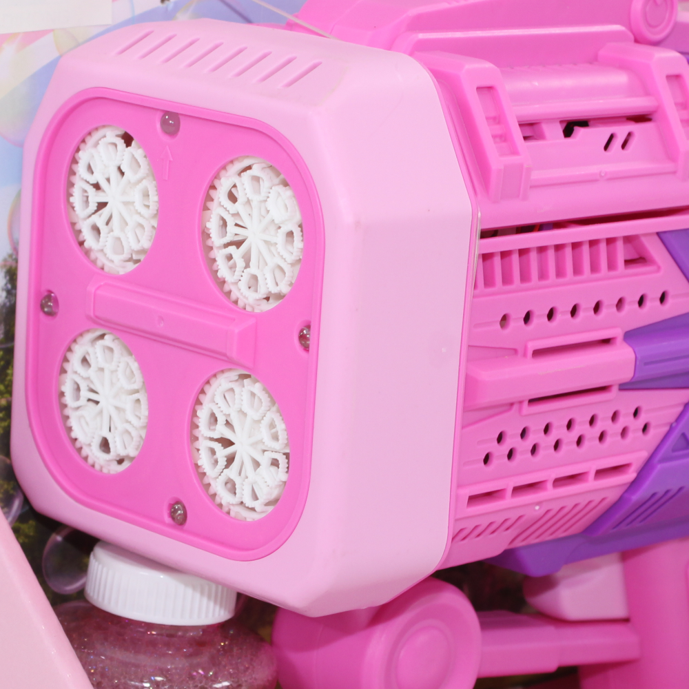 Cufan Children Bubble Gun – Light-Up Bubble Blaster