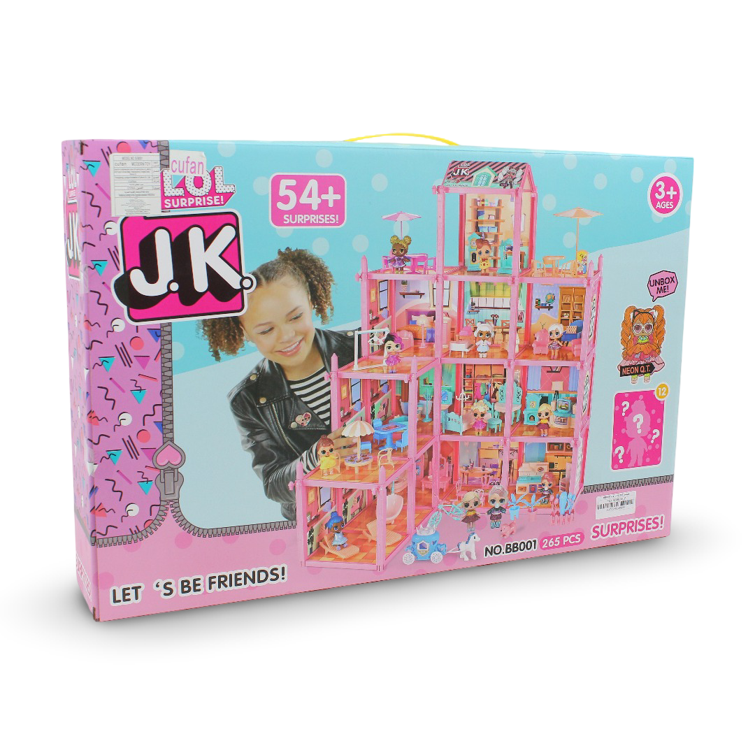 L.O.L. Surprise! J.K. Mini Fashion Doll House Playset – 265Pcs