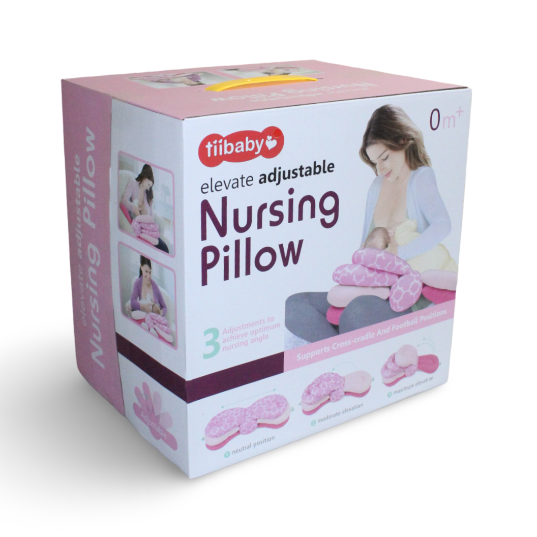 Tiibaby Elevate Adjustable Nursing Pillow – Pink