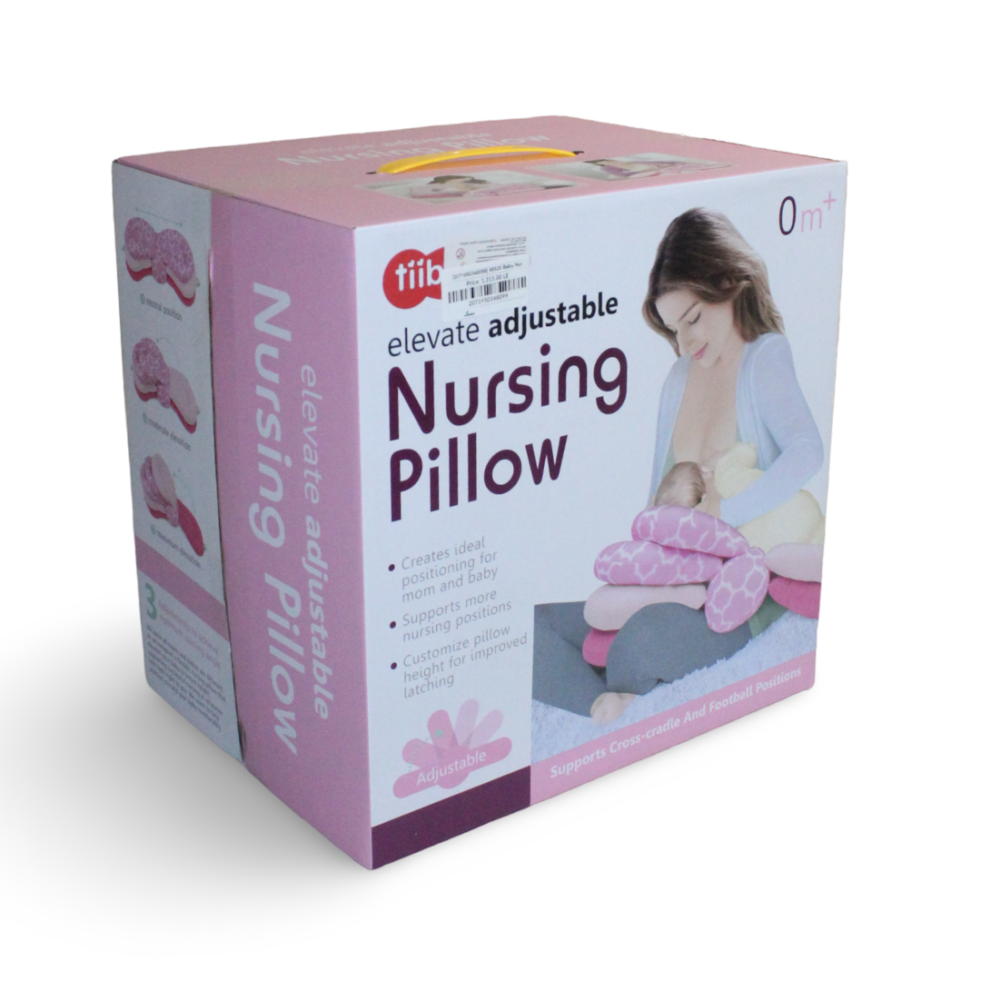 Tiibaby Elevate Adjustable Nursing Pillow – Pink
