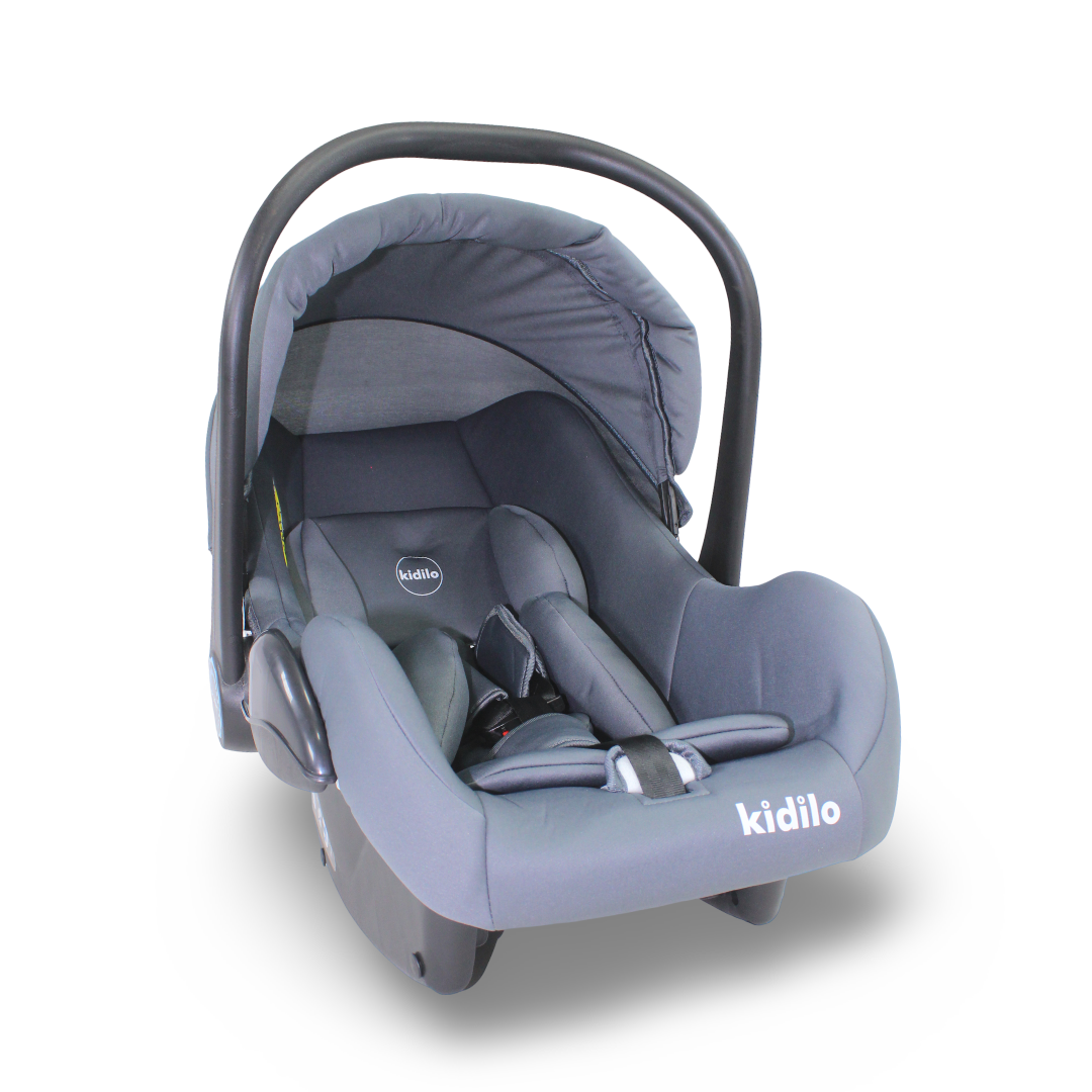 Kidilo 3-in-1 Baby Carry Cot, Car Seat, and Rocker – Dark Grey