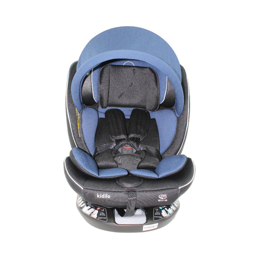 Kidilo 360° Rotation Isofix Car Seat – Navy ( G406B )
