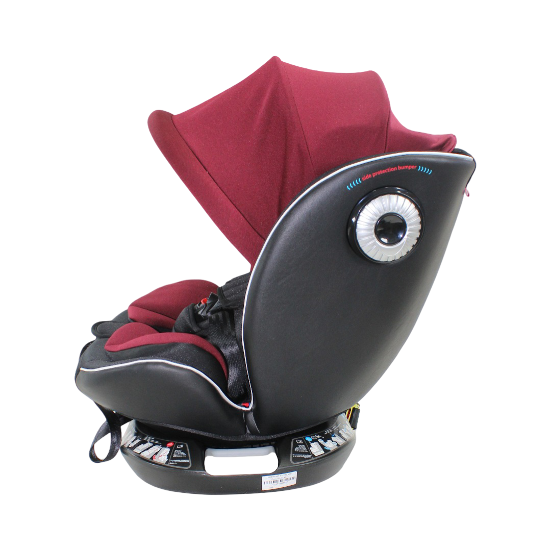 Kidilo 360° Rotation Isofix Car Seat – Burgundy
