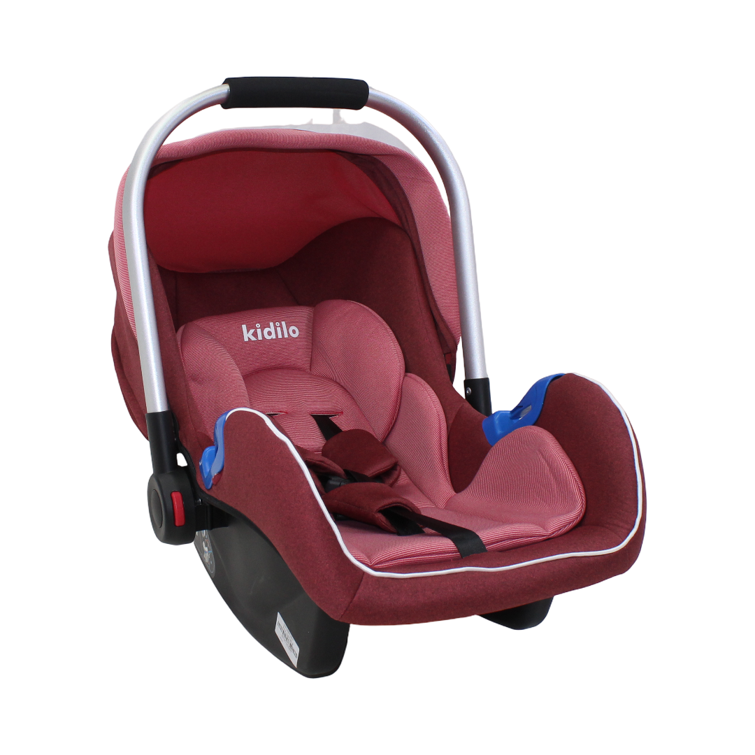 Kidilo 3-in-1 Baby Carry Cot & Car Seat G101 – Burgundy - Baby Essentials