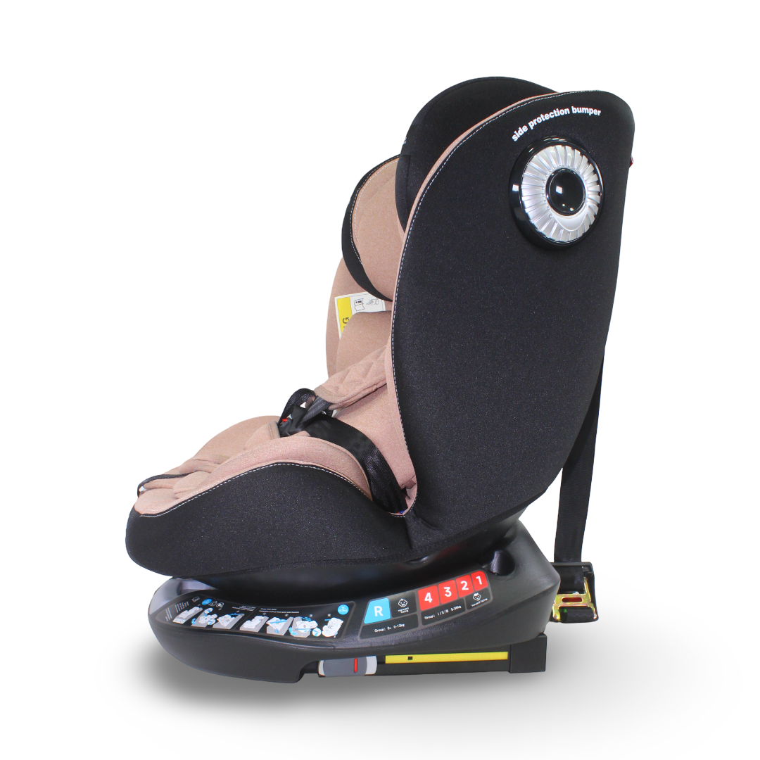Kidilo G406 360° Rotating Baby Car Seat – Khaki