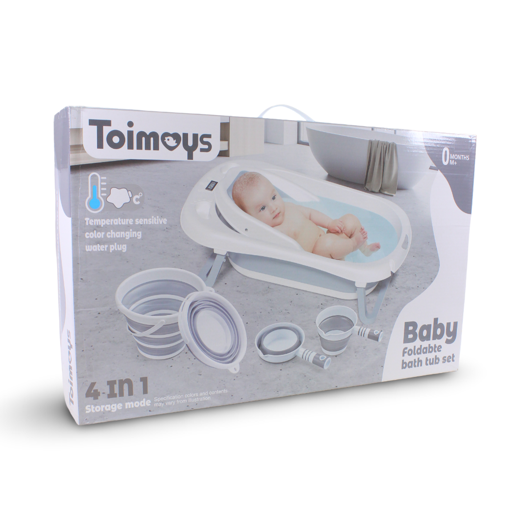 Toimoys 4 in 1 Baby Bath Set – Grey