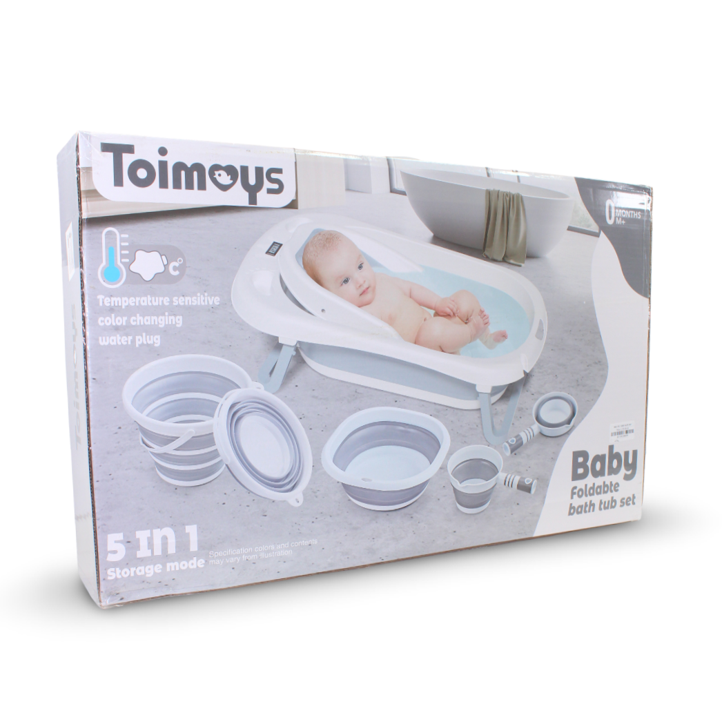 Toimoys 4 in 1 Baby Bath Set – Grey