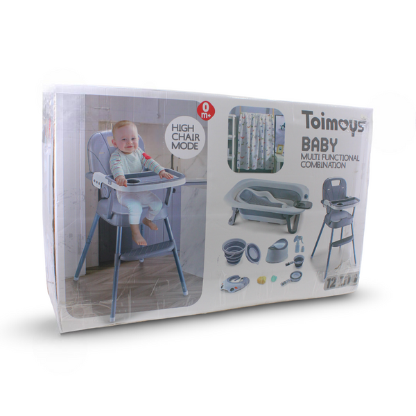 Toimoys Baby Bathtub Seat Set – Grey