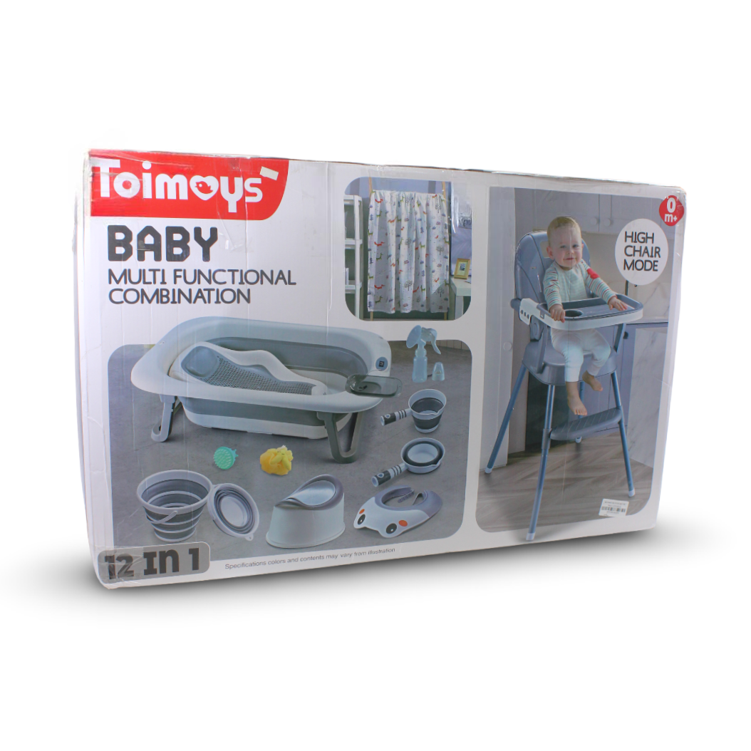 Toimoys Baby Bathtub Seat Set – Grey