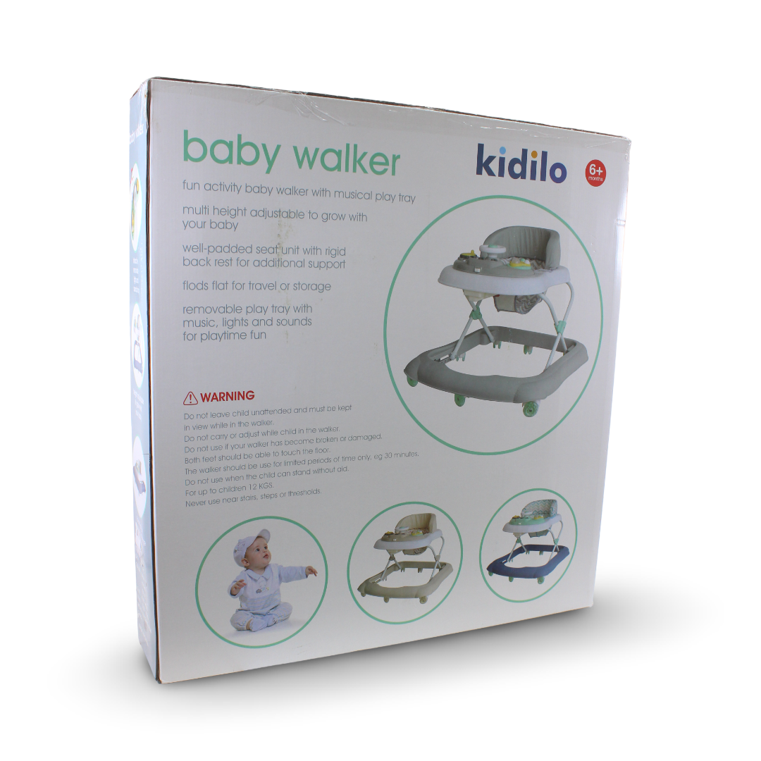 Kidilo Baby Walker – Grey