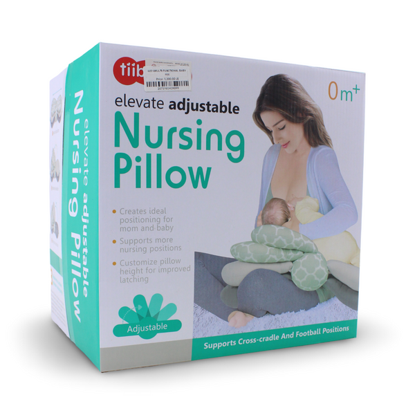 Tiibaby Elevate Adjustable Nursing Pillow – Mint