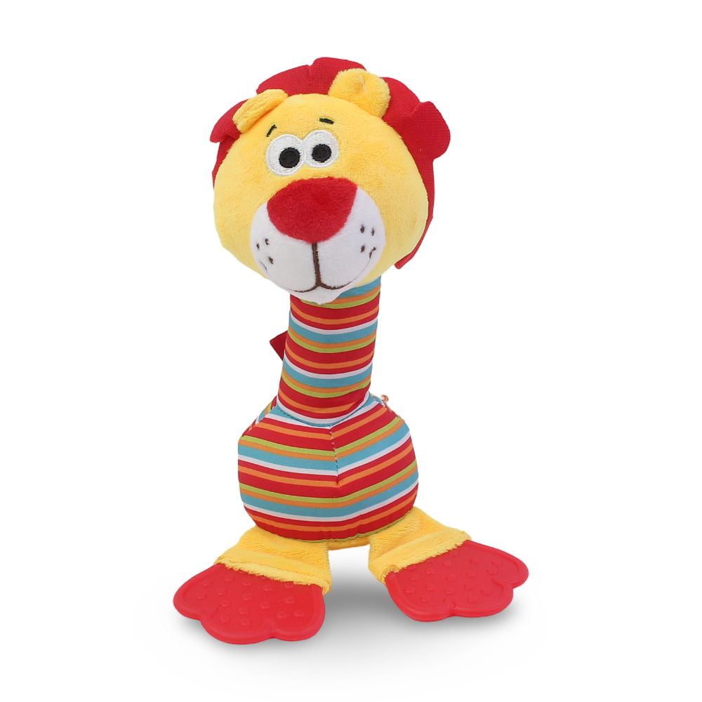 Baby Soft Lion Sensory Toy with Teether Feet - Toys - OKO
