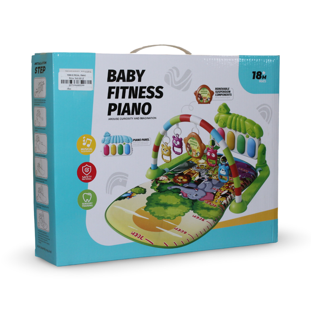 Baby Fitness Piano Activity Play Gym – Pink