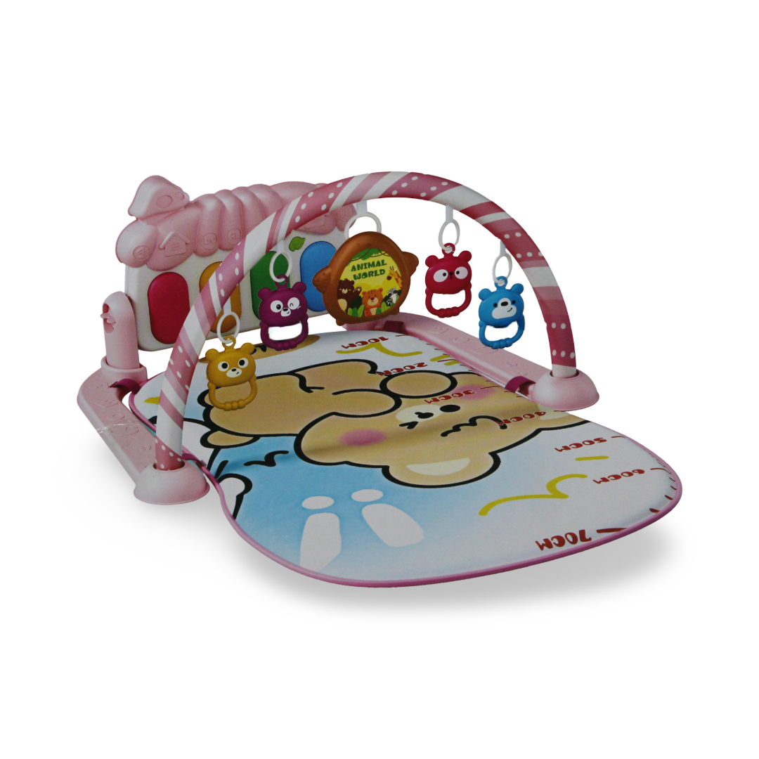 Baby Fitness Piano Activity Play Gym – Pink