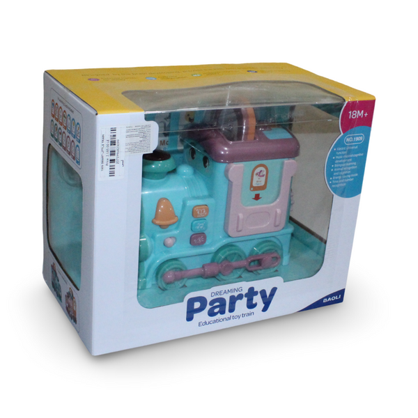 Baoli "Dreaming Party" Electric Educational Toy Train – Baby Blue