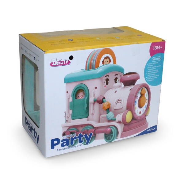Baoli "Dreaming Party" Electric Educational Toy Train – Baby Blue