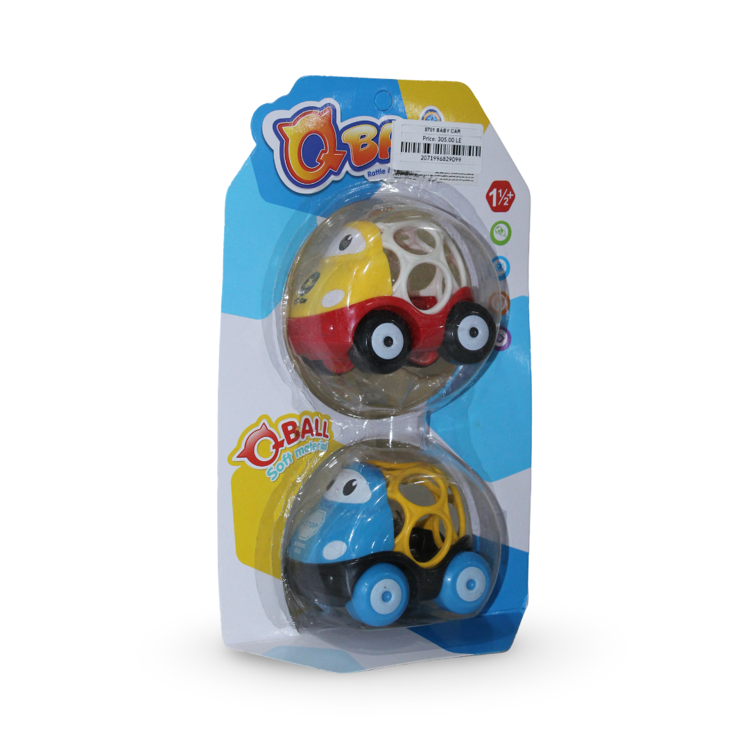 Baby Soft Material Rattle & Car Set - Toys - OKO