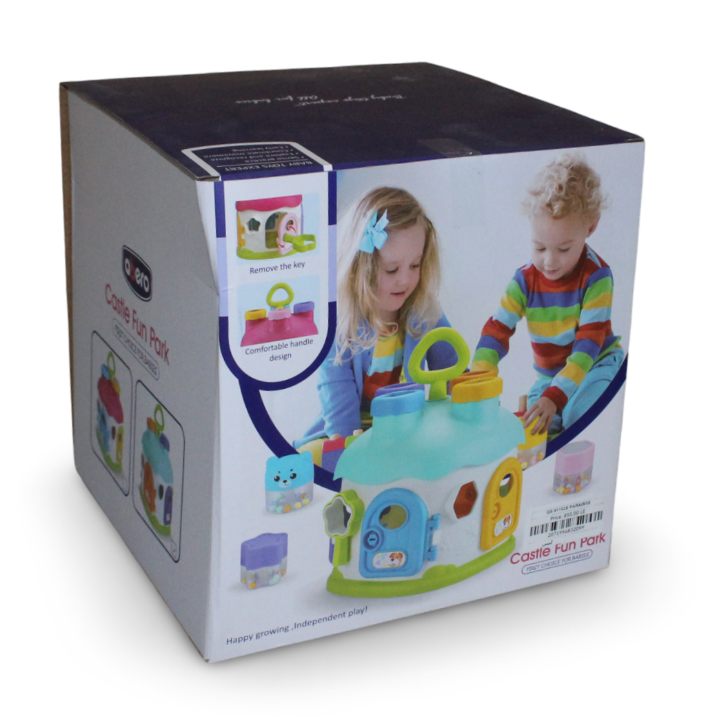 Abero Castle Fun Park Colorful Puzzle Toy – Baby Blue