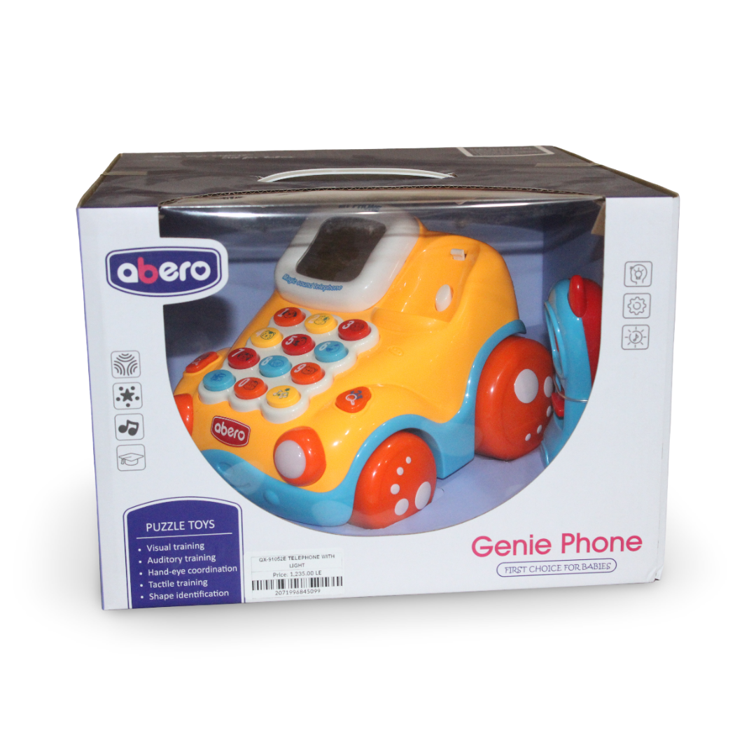 Abero Genie Phone Musical Toy Telephone – Orange - Toys - OKO