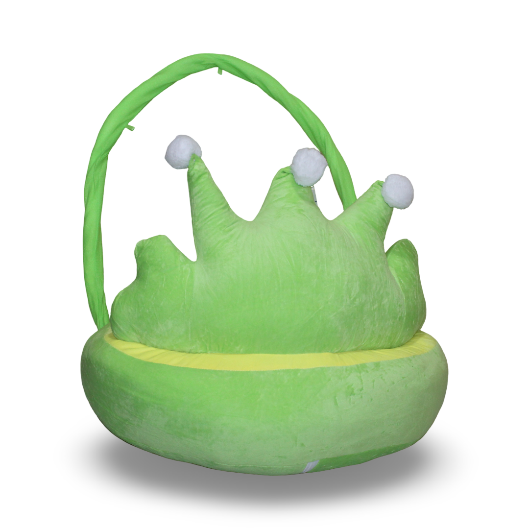 Crown Baby Soft Plush Support Chair – Green