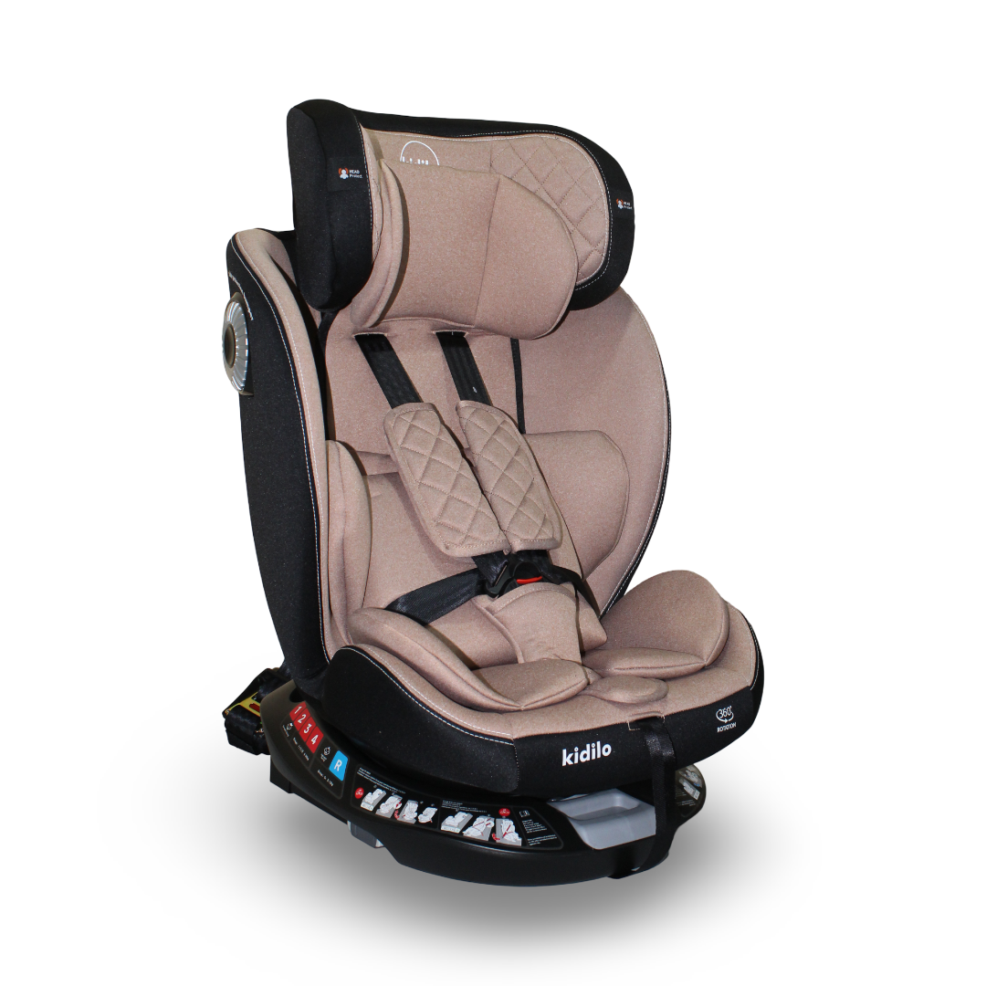 Kidilo 360° Rotational Car Seat – Beige