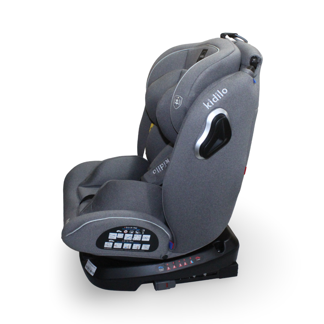 Kidilo 360° Rotating Baby Car Seat – Dark Grey