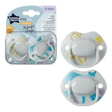 Tommee Tippee MODA Midnight Jungle Soother, Grey, 0-6 Months