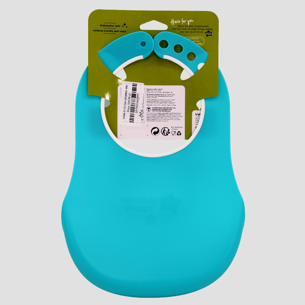 Tommee Tippee Baby Blue Comfi Neck Catch Bib – Durable & Skin-Friendly