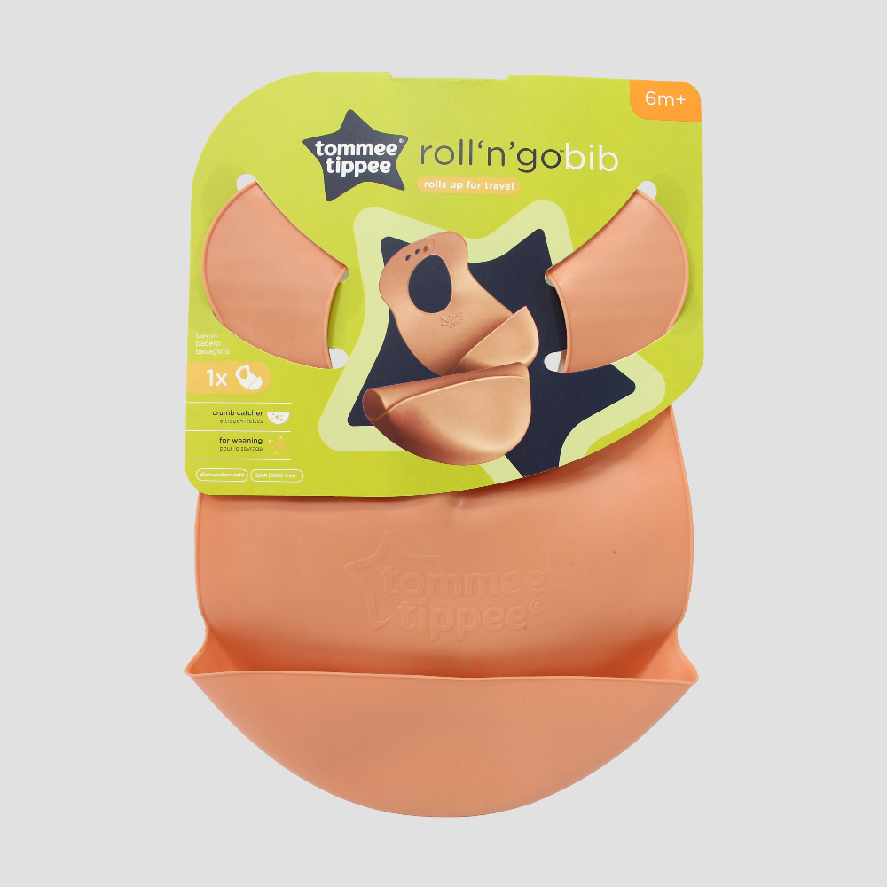 Tommee Tippee Explora Roll & Go Bib – Easy & Travel-Friendly