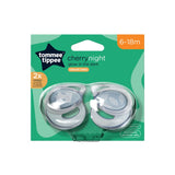 Tommee Tippee Essentials Cherry Night Soother, 6-18 Months (Pack of 2)