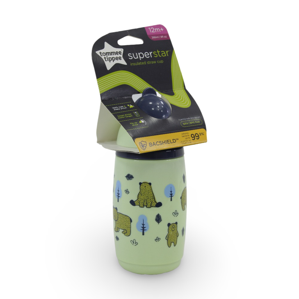 Tommee Tippee Superstar Insulated Straw Cup 266ml +12m – Mint