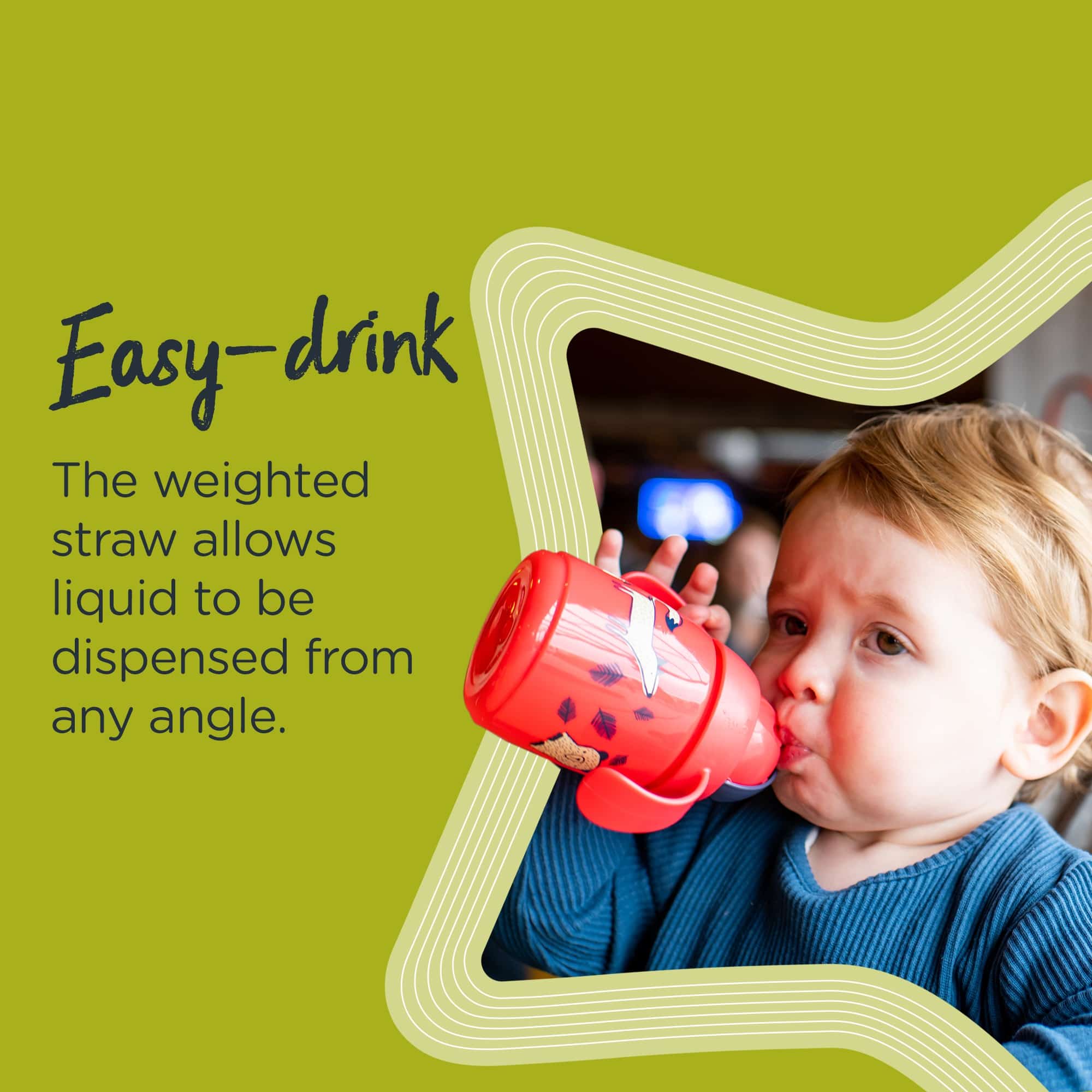 Tommee Tippee Superstar Weighted Straw Cup for Toddlers - Yellow