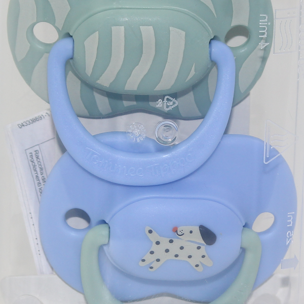 Tommee Tippee Ultimate Fit Orthodontic Silicone Pacifiers – Mint & Baby Blue