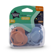 Tommee Tippee Natural Latex Cherry Soother 6-18m (Pack Of 2)