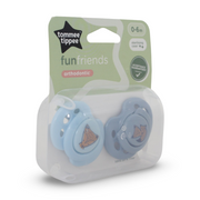 Tommee Tippee Fun Friends Orthodontic Soothers (0-6m) – Pack of 2