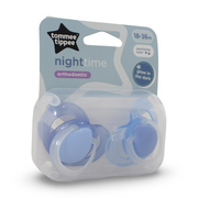 Tommee Tippee Night Time Orthodontic Soother (18–36m) – Pack of 2