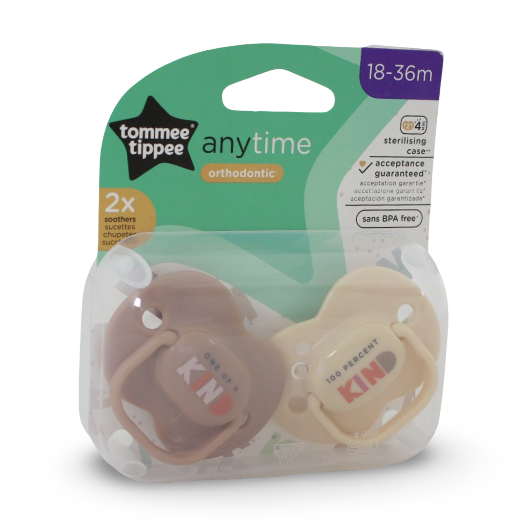 Tommee Tippee Fun Style Orthodontic Soothers (18–36m) – Pack of 2 - Baby Essentials